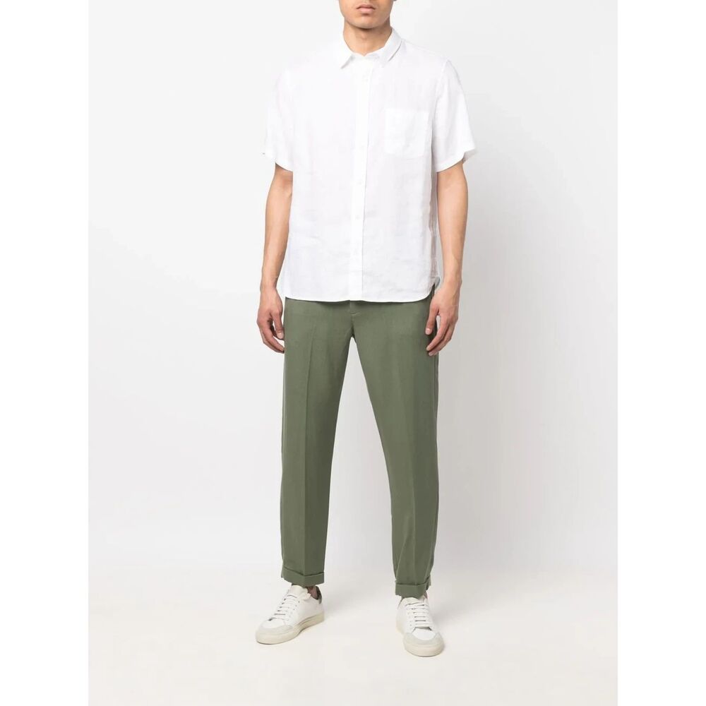 Vince Turn-Up Tapered Trousers - Green 38